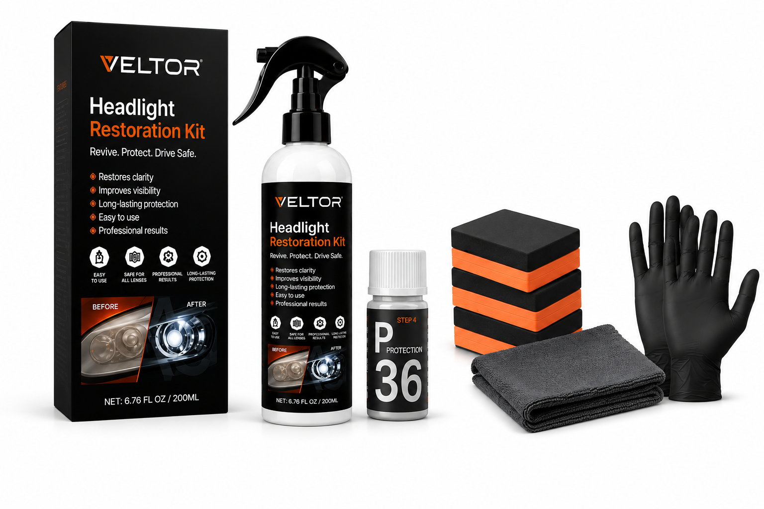 Veltor HeadLight Restoration Kit