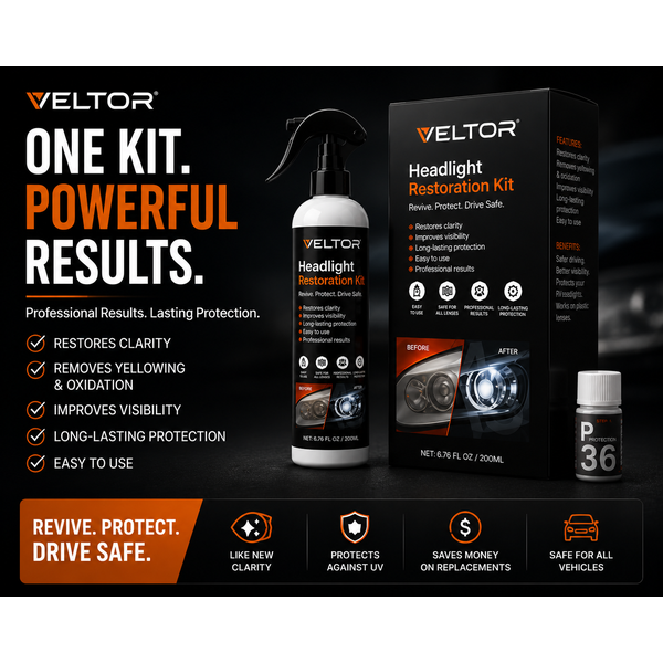 Veltor Super Headlight Restoration Kit