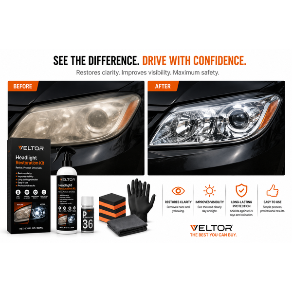 Veltor Super Headlight Restoration Kit